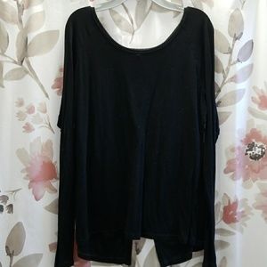 American eagle Criss cross open back shirt